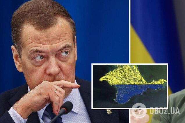 'Не треба недооцінювати': Медведєв влаштував істерику через заяву Зеленського щодо Криму і розмріявся про 'акти відплати'