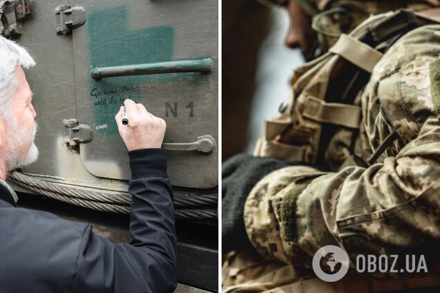 'Мы с вами! Россия, иди домой!' Президент Чехии расписался на технике ВСУ. Фото