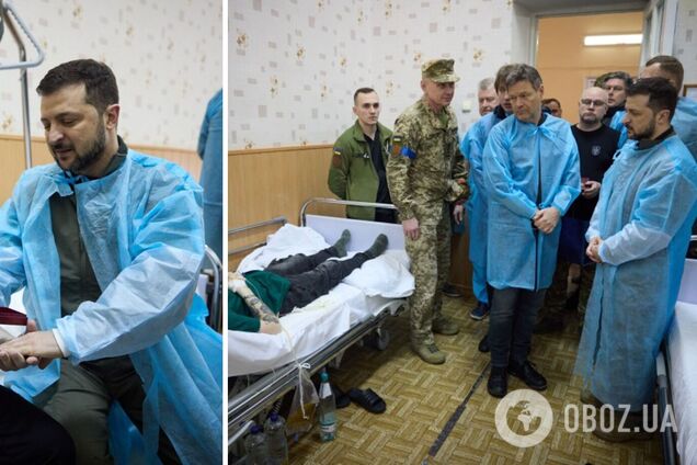 Зеленский посетил раненых военных в госпитале и вручил защитникам государственные награды. Фото и видео