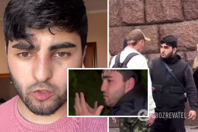 Пранкер в Киеве прицепился к военному, получил по заслугам и стал извиняться. Видео