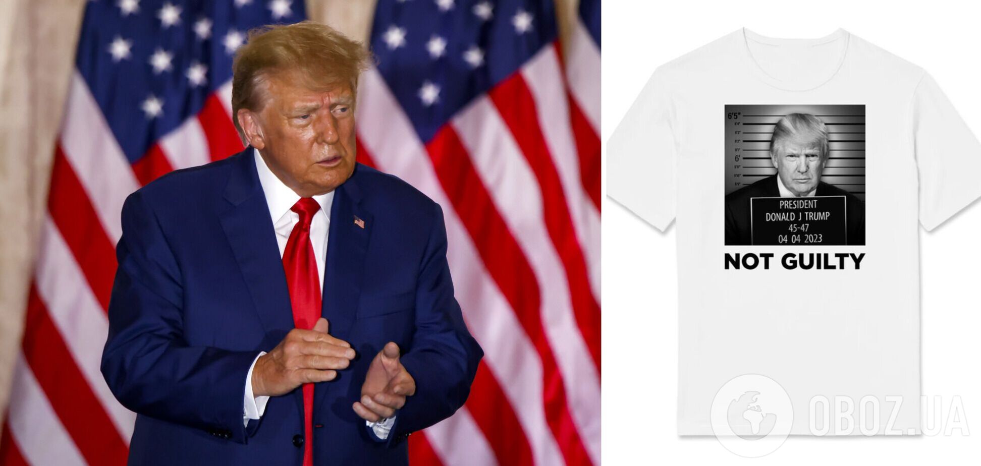 Штаб Трампа продает футболки с 'преступным' изображением экс-президента, чтобы собрать ему на избирательную кампанию