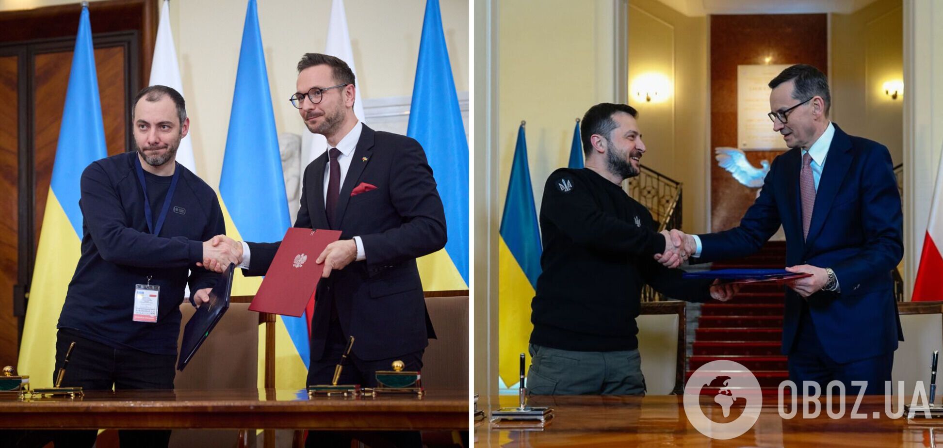 Зеленський і Моравецький підписали протокол щодо постачання Україні оборонної техніки. Фото