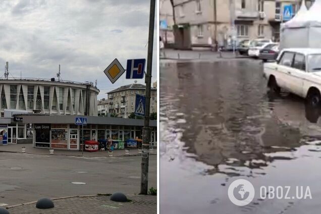 В Киеве утром был достаточно сильный дождь