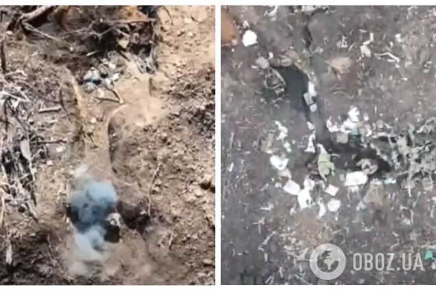 Оккупантов ждет только смерть: воины ВСУ показали, как с воздуха уничтожают захватчиков на Бахмутском направлении. Видео