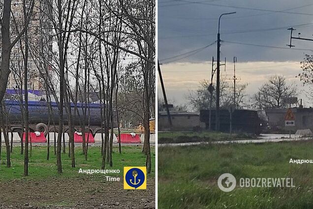 Оккупанты активно готовятся к обороне и перебрасывают в Украину 'зубы дракона' и укрепление для блиндажей. Фото