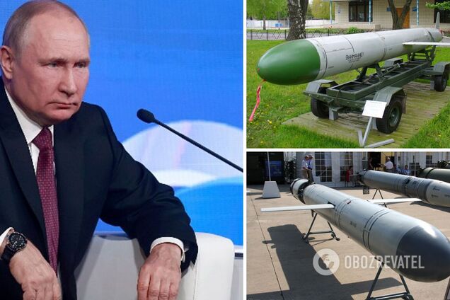 Запас некоторых видов ракет в России снизился в 15 раз по сравнению с началом вторжения 24 февраля. Инфографика