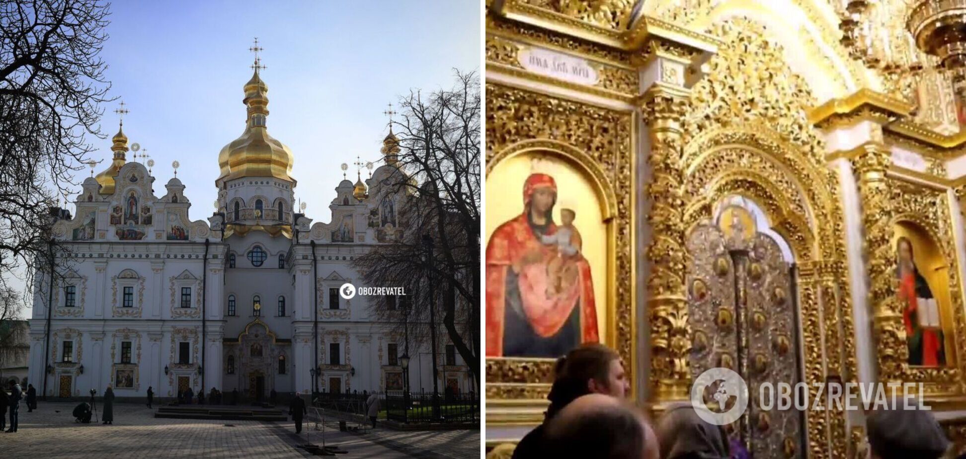 ПЦУ на Благовещение совершает литургию в Успенском соборе Киево-Печерской лавры. Фото и видео