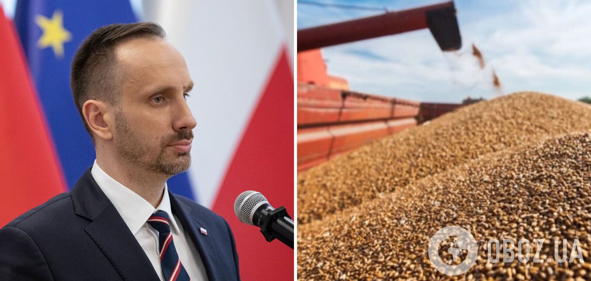 Польша приостановила импорт зерна из Украины