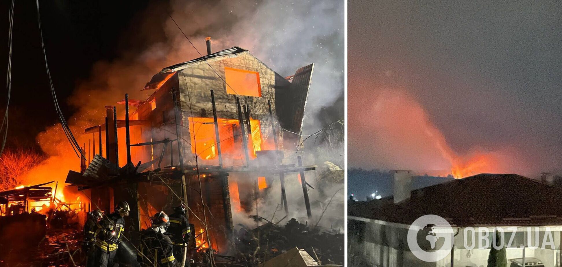 На Київщині пролунав вибух і почалася пожежа: загорівся житловий будинок. Фото