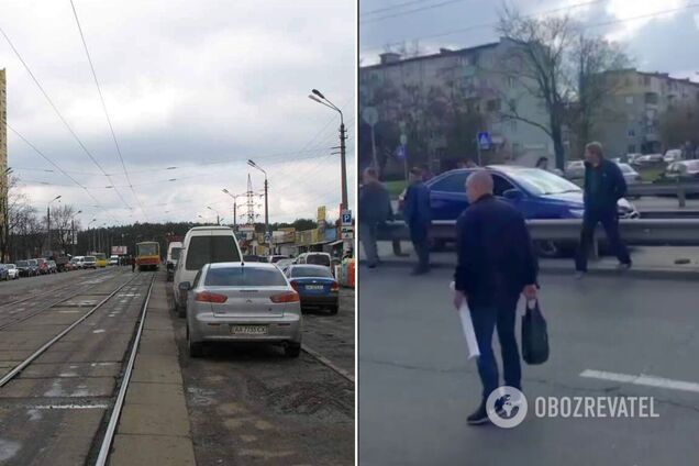 Движение трамваев было заблокировано