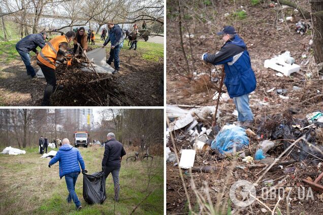 В Киеве убрали мусор
