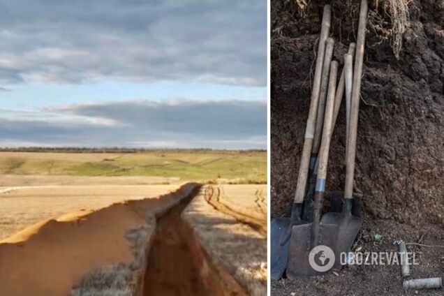 Оккупанты вырыли на Запорожье 70-километровый 'царь-ров': в Минобороны потролили 'масштабы' россиян. Фото