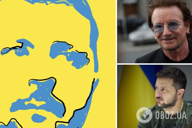 Портрет Зеленського авторства Bono з'явиться на обкладинці американського журналу The Atlantic. Фото