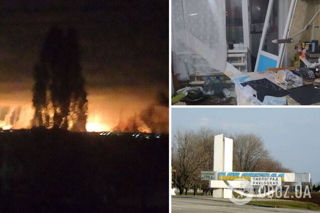 Над містом стояла заграва: російські війська завдали удару по Павлограду. Фото