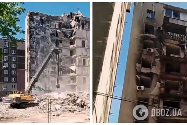 Окупанти 'стирають' Маріуполь: у захопленому місті масово зносять пошкоджені бомбардуваннями будинки. Відео