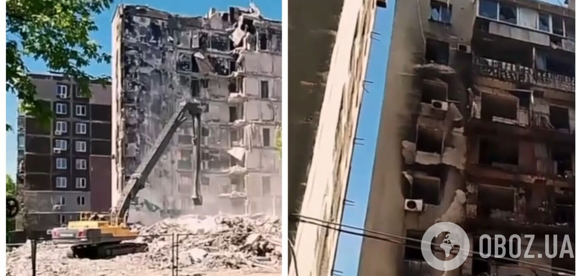 Окупанти 'стирають' Маріуполь: у захопленому місті масово зносять пошкоджені бомбардуваннями будинки. Відео 