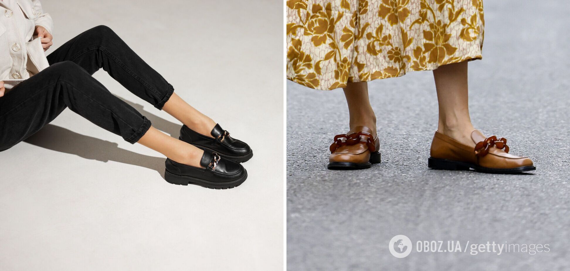 Туфлі-лофери стали одним із трендів весни 2023 року: які вибрати і з чим носити. Фото