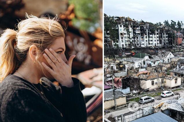 'У меня мурашки по коже': Кэтрин Винник расплакалась, увидев последствия российского террора в Ирпене