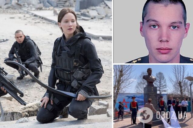 В Бурятии памятник ликвидированному в Украине оккупанту открыли под музыку из 'Голодных игр'. Видео