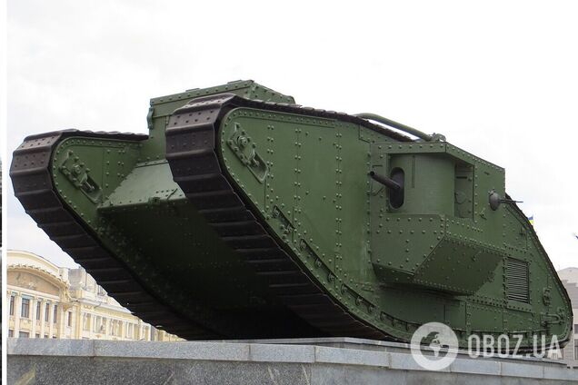 Танк Марк V стоял в Музейном переулке