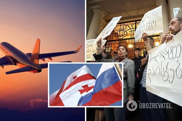 Грузия хочет разрешить прямые рейсы российским авиакомпаниям: в Тбилиси протесты. Фото