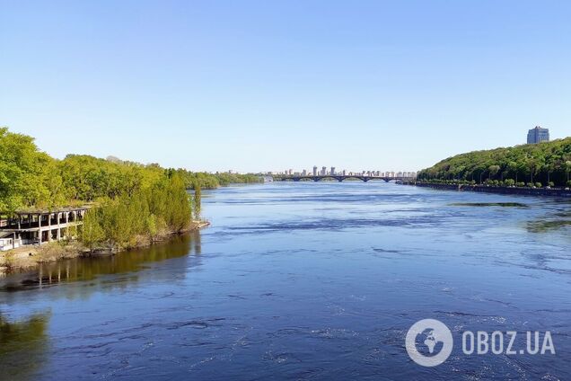 Уровень воды в Днепре за последние два дня существенно упал