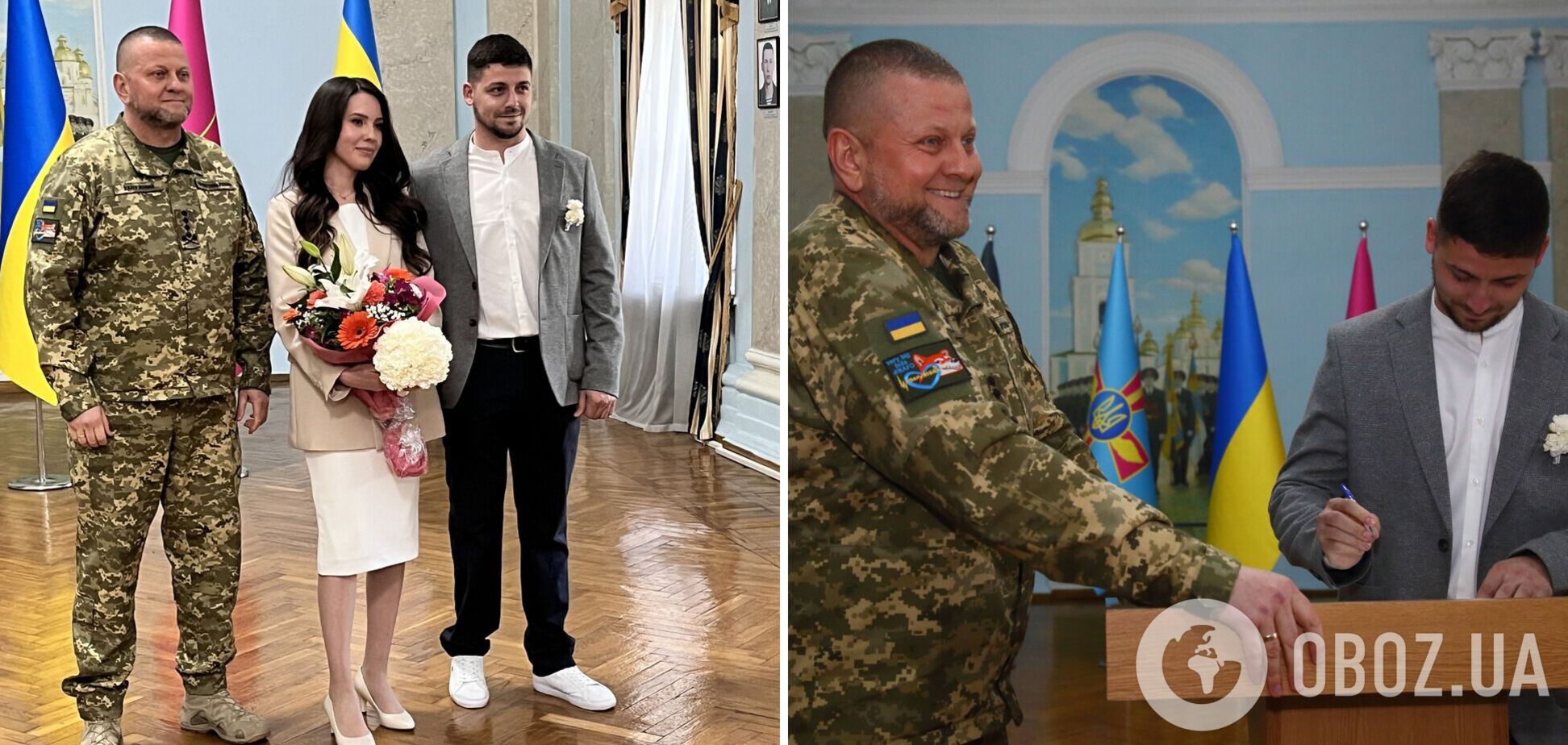 Пока россияне распространяли фейки о его гибели: Залужный появился на свадьбе украинцев и поздравил их с торжеством. Фото