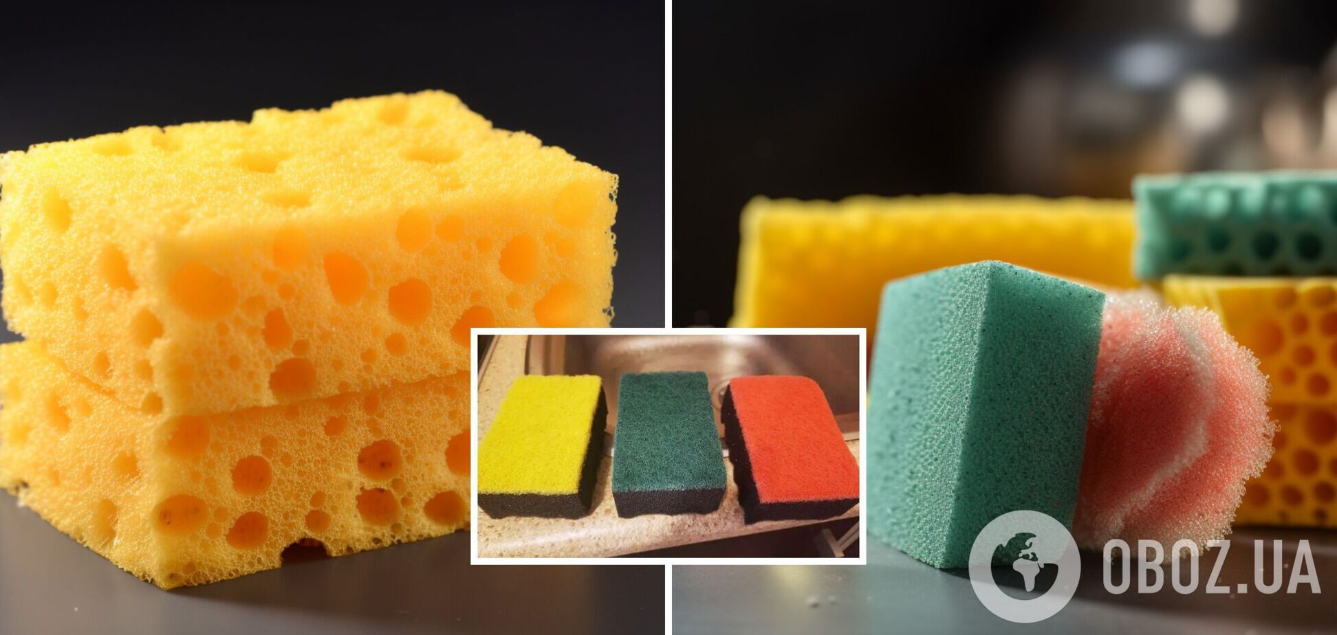 Почему губки для мытья посуды разного цвета: интересный факт