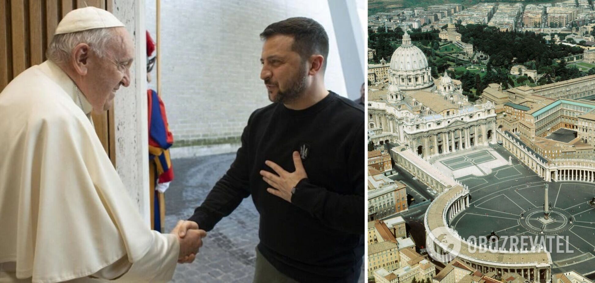 Зеленский обсудил с Папой Римским 'формулу мира' и призвал Ватикан осудить преступления РФ в Украине. Фото и видео