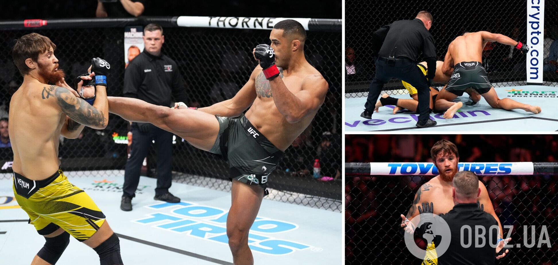 Український боєць UFC програв нокаутом на другій хвилині бою, не зробивши жодного удару. Відео