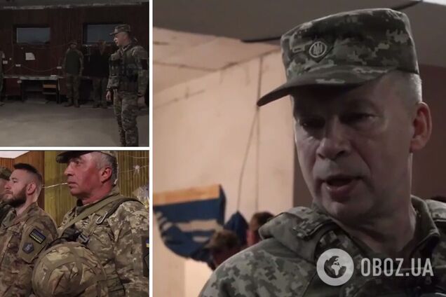 Сырский посетил воинов ВСУ на передовом Бахмутском направлении и вручил награды. Видео