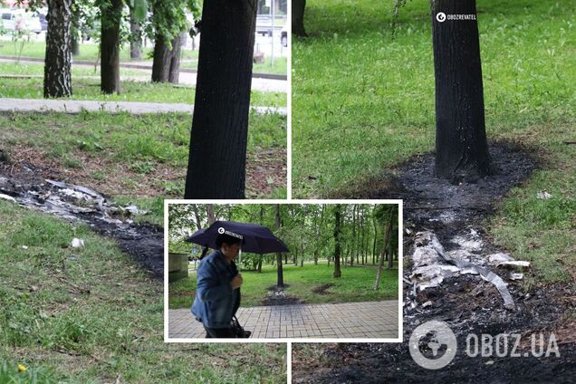 Последствия падения обломков сбитых российских ракет