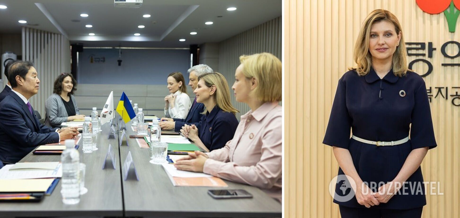 'Коли в помешканні злочинець, який прийшов убивати, сама лише гуманітарна допомога не врятує': Олена Зеленська потужно виступила в Сеулі