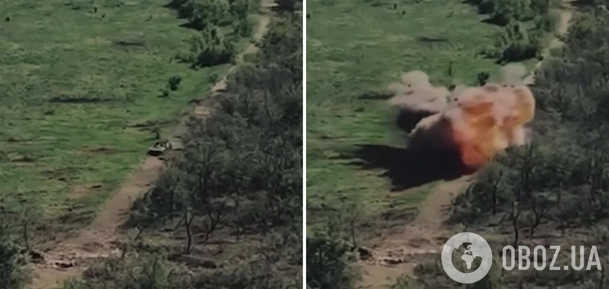 Вирушили на концерт Кобзона: бронемашина окупантів на повній швидкості наїхала на міну. Відео