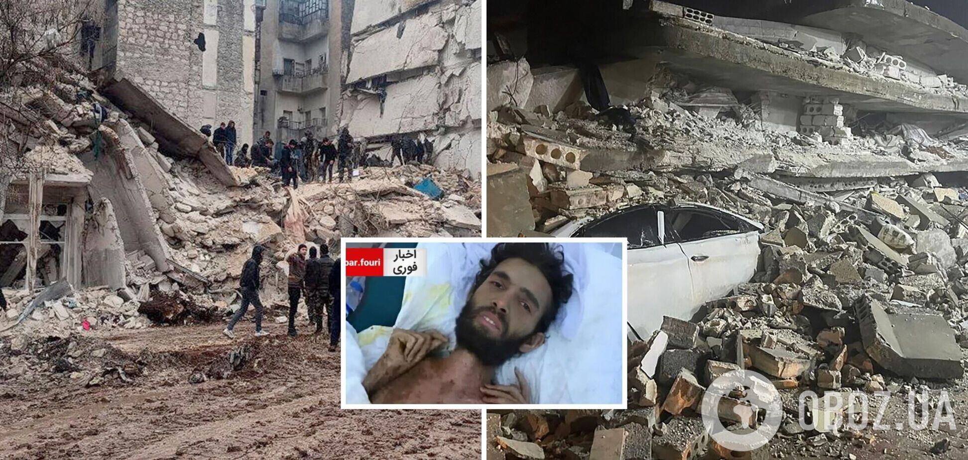 В Сирии спустя 3 месяца после землетрясения из-под завалов достали живого мужчину. Фото