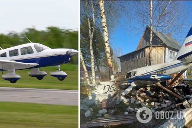 В России самолет упал во двор частного дома, есть пострадавшие. Фото и видео