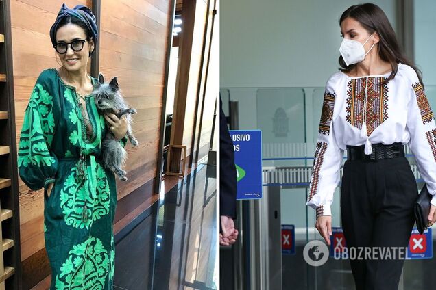 Демі Мур, Клавдія Шиффер та інші: сім світових знаменитостей, які носять вишиванки. Фото