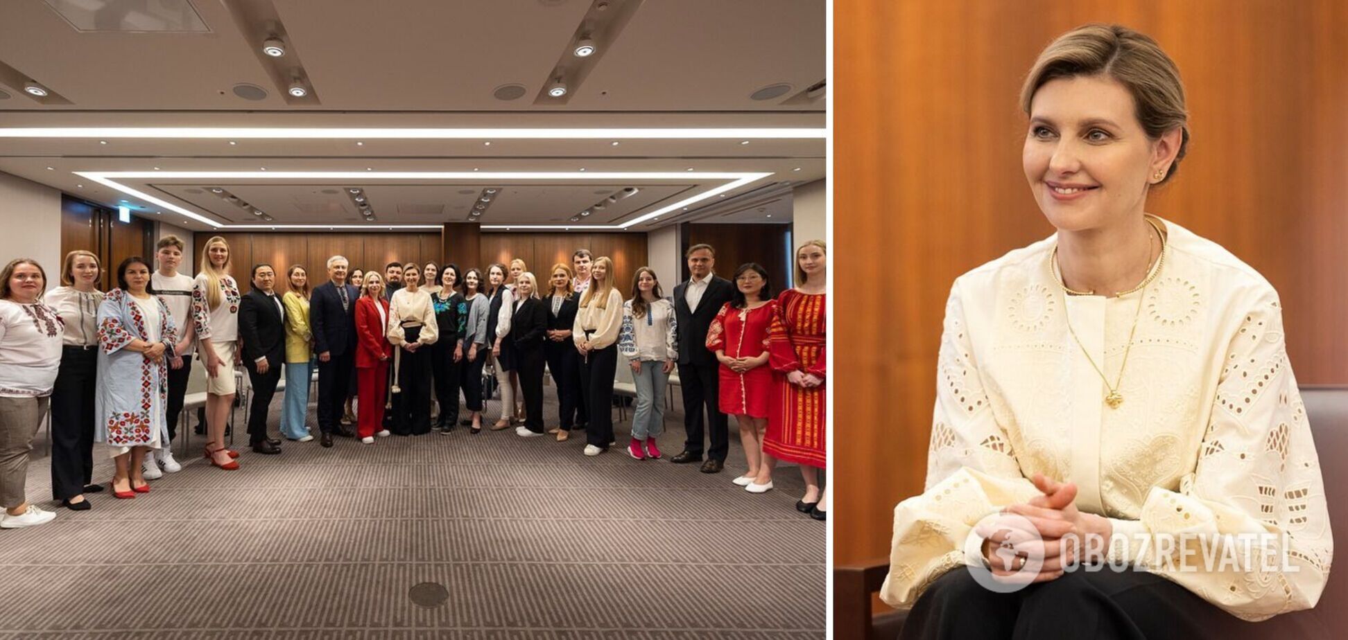 Зеленська у День вишиванки зустрілася з українською громадою у Південній Кореї. Фото