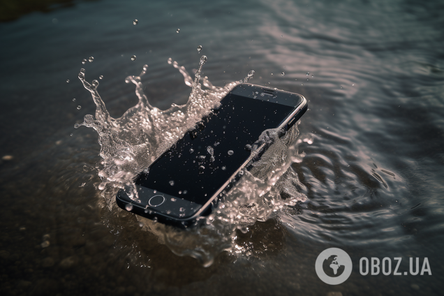 Что делать, если впустили в воду телефон: следует спешить