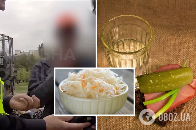 Водій пояснив ознаки сп'яніння тим, що їв кислу капусту