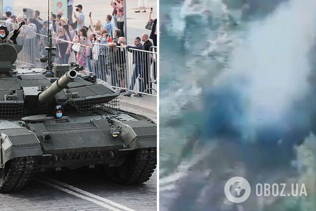 Редкий экземпляр: ВСУ уничтожили лучший российский танк Т-90 'Прорыв'. Видео