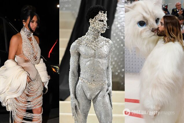 Джаред Лето в костюмі кішки, а Кім Кардашʼян у перлах: найдивніші образи Met Gala-2023