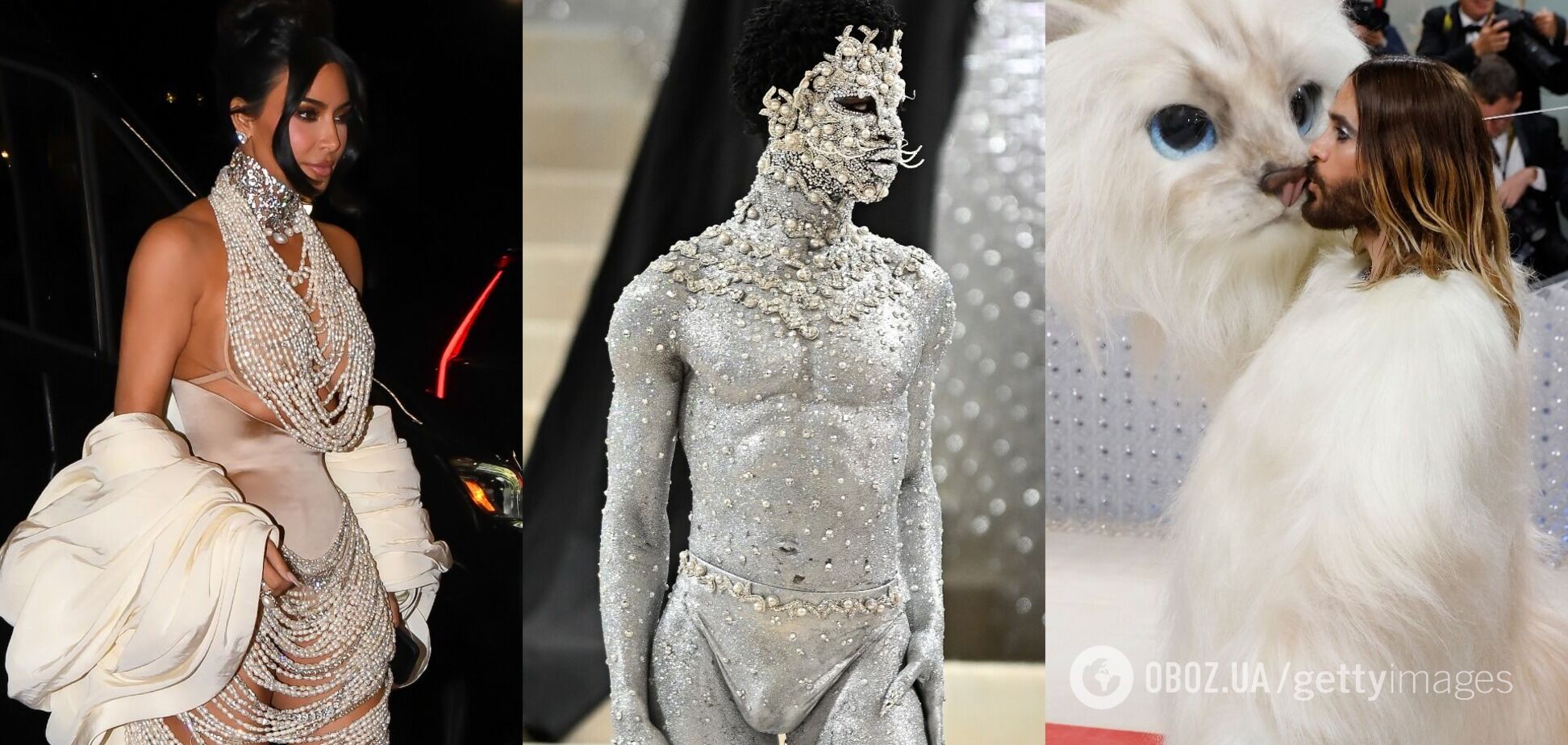 Джаред Лето в костюмі кішки, а Кім Кардашʼян у перлах: найдивніші образи Met Gala-2023