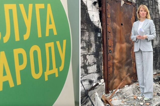 Голова партії 'Слуга народу' Шуляк потрапила в скандал через фото на місці ракетного удару