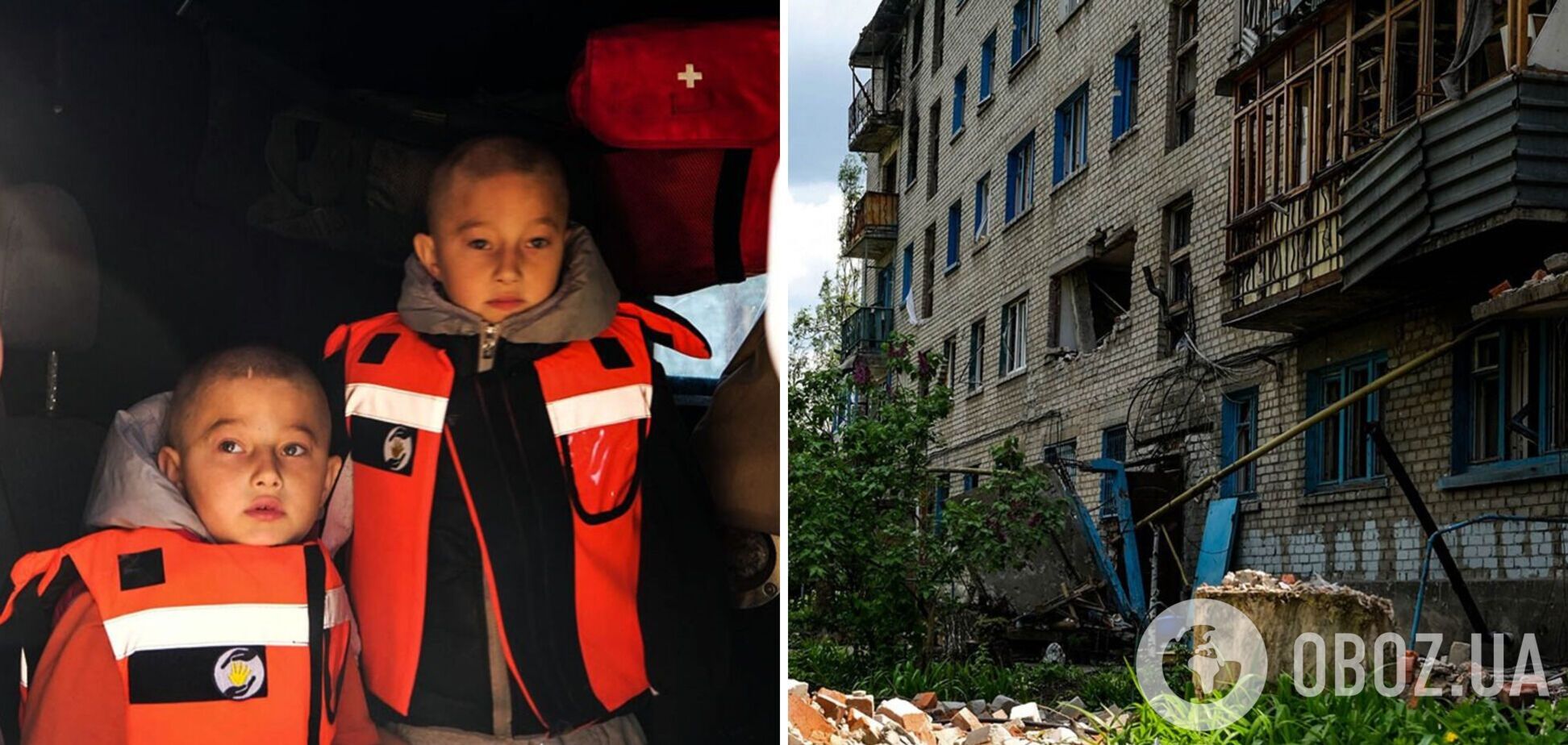 Жили біля лінії фронту під постійними обстрілами: з-під Авдіївки евакуювали двох маленьких близнюків. Фото