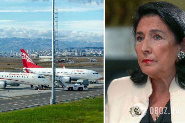 Президентка Грузії оголосила бойкот авіакомпанії Georgian Airways через рейси у РФ: розгорівся скандал