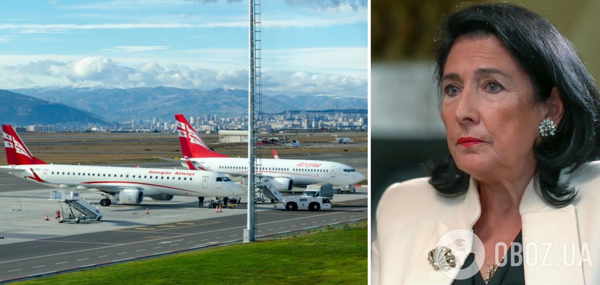 Президентка Грузії оголосила бойкот авіакомпанії Georgian Airways через рейси у РФ: розгорівся скандал