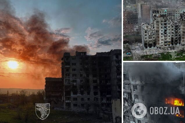 'Так гибнет Бахмут': в ВСУ показали кадры города под обстрелами