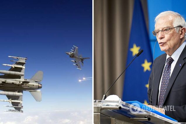 Боррель заявив, що тренування українських пілотів на F-16 вже почалося, і припустив передачу винищувачів