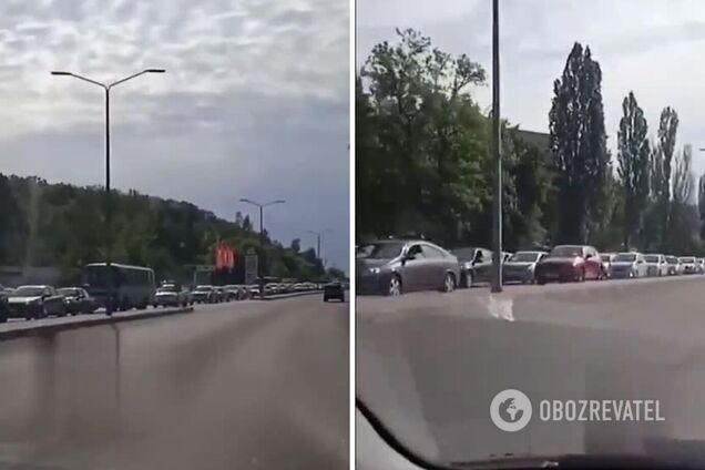 У Росії на виїзд із Бєлгорода утворилися величезні черги: росіяни у паніці втікають з міста. Відео